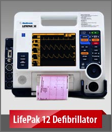 Defibrillator used by Critical Care Transport